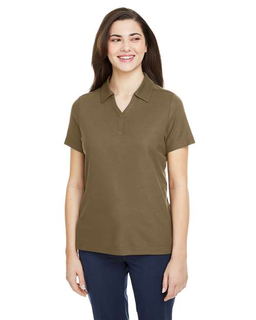 CORE365 Women's Fusion ChromaSoft™ Pique Polo - CORE365 CE112W Coyote Brown XS