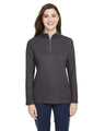 CORE365 Women's Fusion ChromaSoft™ Pique Quarter - Zip Pullover - CORE365 CE405W Carbon XS