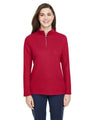 CORE365 Women's Fusion ChromaSoft™ Pique Quarter - Zip Pullover - CORE365 CE405W Classic Red XS