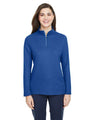 CORE365 Women's Fusion ChromaSoft™ Pique Quarter - Zip Pullover - CORE365 CE405W True Royal XS