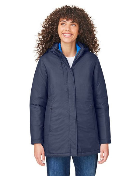 CORE365 Women's Inspire 3 - in - 1 Jacket with Insulated Liner - CORE365 CE725W Black/ Carbon XS