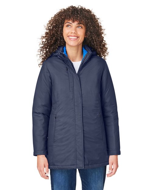 CORE365 Women's Inspire 3 - in - 1 Jacket with Insulated Liner - CORE365 CE725W Black/ Carbon XS