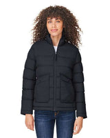 CORE365 Women's Inspire Puffer Jacket - CORE365 CE720W Black XS