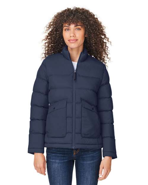 CORE365 Women's Inspire Puffer Jacket - CORE365 CE720W Classic Navy XS
