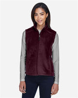 CORE365 Women's Journey Fleece Vest - CORE365 78191 Burgundy XS