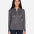 CORE365 Women's Kinetic Performance Quarter - Zip Pullover - CORE365 CE401W Carbon/ Black XS