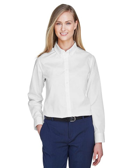 CORE365 Women's Operate Twill Shirt - CORE365 78193 Black XS
