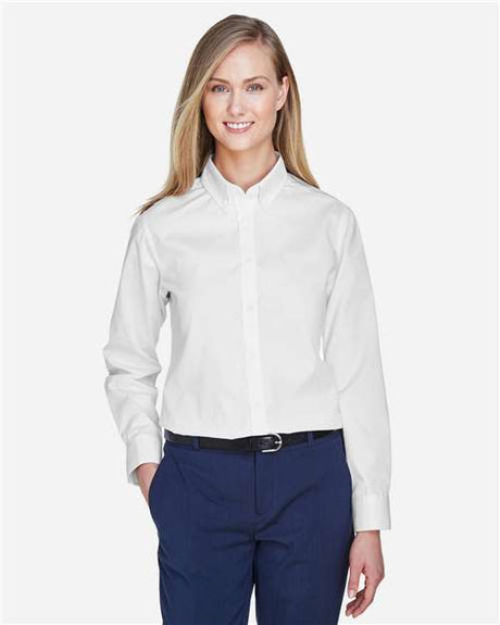 CORE365 Women's Operate Twill Shirt - CORE365 78193 White 2XL