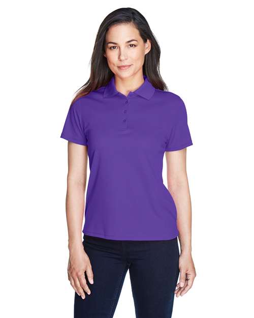 CORE365 Women's Origin Performance Piqué Polo - CORE365 78181 Campus Purple XS