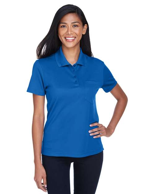 CORE365 Women's Origin Performance Piqué Polo with Pocket - CORE365 78181P True Royal M
