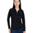 CORE365 Women's Origin Performance Pique Quarter - Zip Pullover - CORE365 CE418W Black/ Carbon XS
