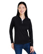 CORE365 Women's Origin Performance Pique Quarter - Zip Pullover - CORE365 CE418W Black/ Carbon XS