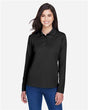 CORE365 Women's Pinnacle Performance Long Sleeve Piqué Polo - CORE365 78192 Black XS