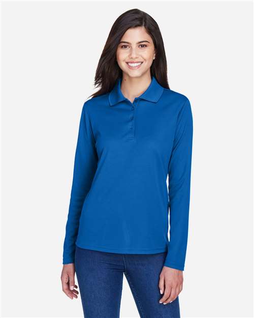 CORE365 Women's Pinnacle Performance Long Sleeve Piqué Polo - CORE365 78192 True Royal XS