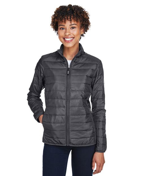 CORE365 Women's Prevail Packable Puffer Jacket - CORE365 CE700W Black XS