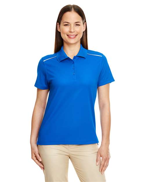 CORE365 Women's Radiant Performance Piqué Polo with Reflective Piping - CORE365 78181R True Royal XS
