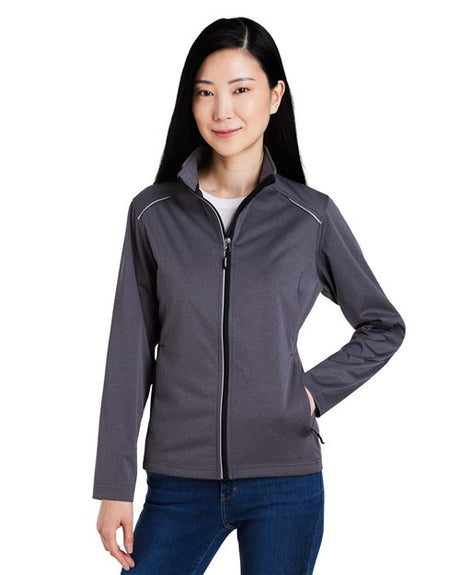 CORE365 Women's Techno Lite Three - Layer Knit Tech - Shell - CORE365 CE708W Black XS