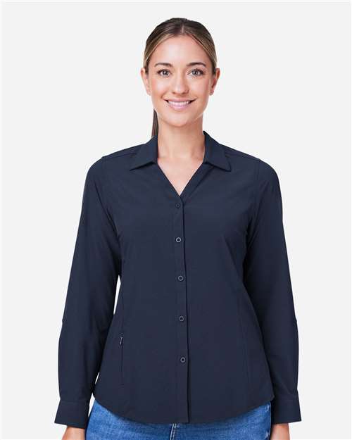 CORE365 Women's Ultra UVP® Marina Shirt - CORE365 CE510LW Classic Navy XS