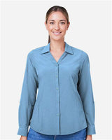 CORE365 Women's Ultra UVP® Marina Shirt - CORE365 CE510LW Columbia Blue XS
