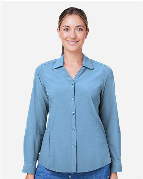 CORE365 Women's Ultra UVP® Marina Shirt - CORE365 CE510LW Columbia Blue XS