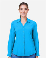 CORE365 Women's Ultra UVP® Marina Shirt - CORE365 CE510LW Electric Blue XS