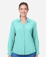 CORE365 Women's Ultra UVP® Marina Shirt - CORE365 CE510LW Sea Glass XS