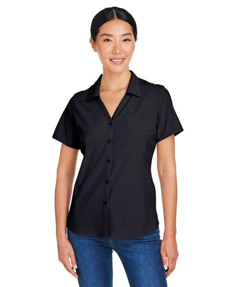 CORE365 Women's Ultra UVP® Marina Shirt - CORE365 CE510W Black XS
