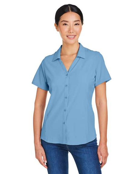 CORE365 Women's Ultra UVP® Marina Shirt - CORE365 CE510W Columbia Blue XS