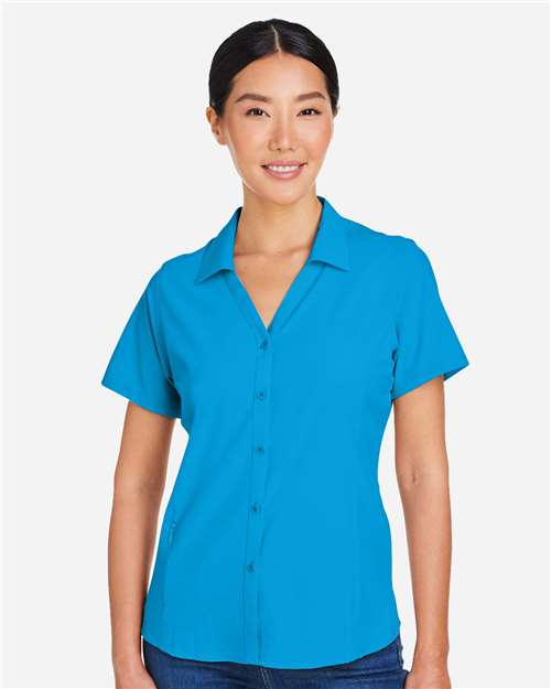 CORE365 Women's Ultra UVP® Marina Shirt - CORE365 CE510W Electric Blue XS