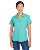 CORE365 Women's Ultra UVP® Marina Shirt - CORE365 CE510W Sea Glass XS