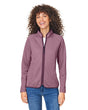 CORE365 Women's Venture Heathered Stripe Full - Zip Jacket - CORE365 CE72W Black/ White XS