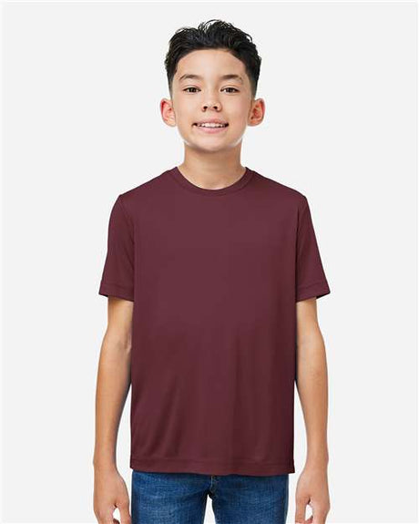 CORE365 Youth Capital Performance T-Shirt - CORE365 CE10Y Burgundy XS