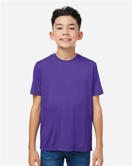CORE365 Youth Capital Performance T-Shirt - CORE365 CE10Y Campus Purple XS