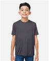 CORE365 Youth Capital Performance T-Shirt - CORE365 CE10Y Carbon XS