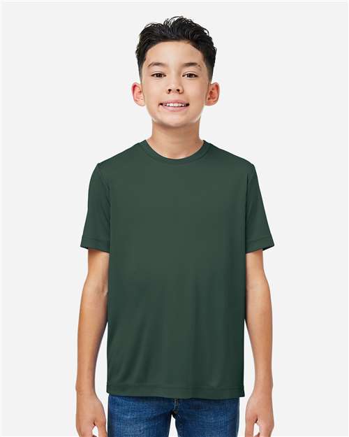 CORE365 Youth Capital Performance T-Shirt - CORE365 CE10Y Forest XS