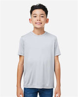 CORE365 Youth Capital Performance T-Shirt - CORE365 CE10Y Platinum XS