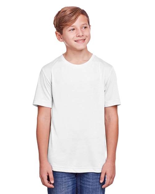CORE365 Youth Fusion ChromaSoft™ Performance T-Shirt - CORE365 CE111Y White XS