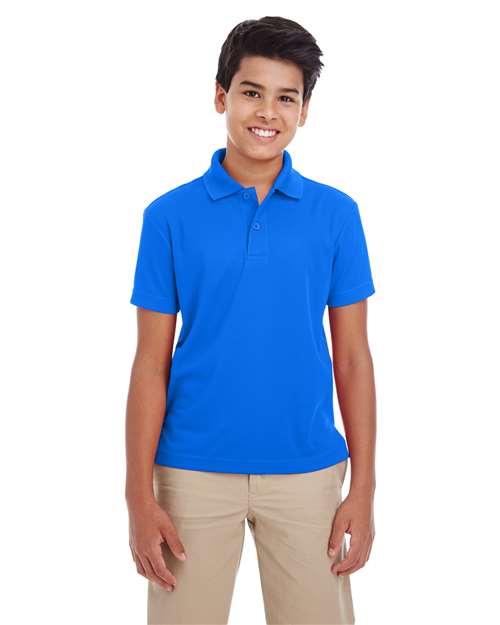 CORE365 Youth Origin Performance Piqué Polo - CORE365 88181Y True Royal S