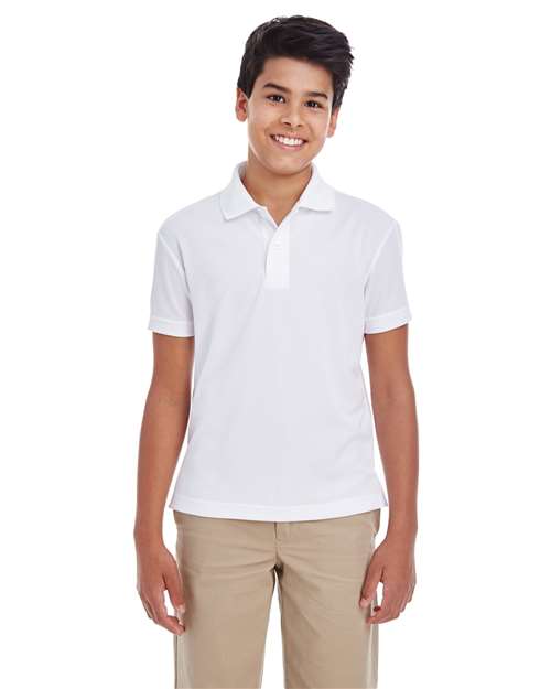 CORE365 Youth Origin Performance Piqué Polo - CORE365 88181Y White S
