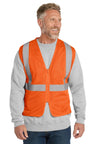 CornerStone ® ANSI 107 Class 2 Economy Mesh Zippered Vest. CSV101 - CornerStone CSV101 Safety Orange 2/3X Personal Protection