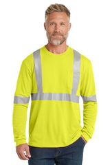 CornerStone ® ANSI 107 Class 2 Long Sleeve Safety T-Shirt. CS401LS - CornerStone CS401LS Safety Yellow/ Reflective XS Short Sleeve T-Shirts