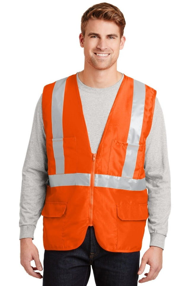 CornerStone ® - ANSI 107 Class 2 Mesh Back Safety Vest. CSV405 - CornerStone CSV405 Safety Orange S Personal Protection