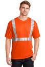 CornerStone ® - ANSI 107 Class 2 Safety T-Shirt. CS401 - CornerStone CS401 Safety Orange/ Reflective XS Short Sleeve T-Shirts