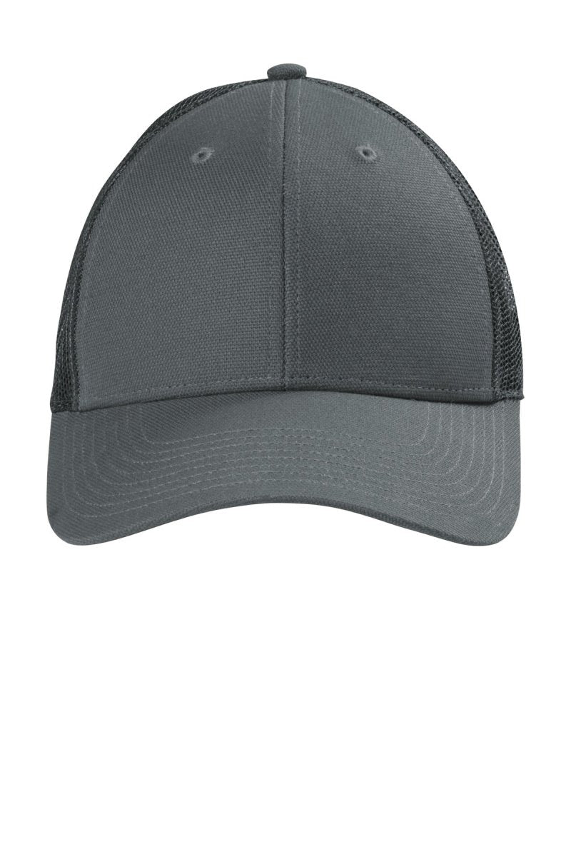 CornerStone ® Canvas Mesh Back Cap. CS811 - CornerStone CS811 Charcoal OSFA Hats