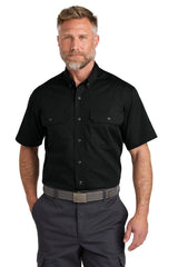 CornerStone ® Short Sleeve Select Ripstop Shirt CSW175 - CornerStone CSW175 Black XS Workwear