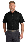 CornerStone ® Short Sleeve Select Ripstop Shirt CSW175 - CornerStone CSW175 Black XS Workwear