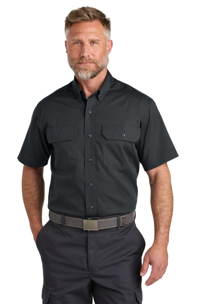 CornerStone ® Short Sleeve Select Ripstop Shirt CSW175 - CornerStone CSW175 Echo Steel XS Workwear