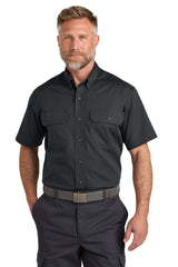 CornerStone ® Short Sleeve Select Ripstop Shirt CSW175 - CornerStone CSW175 Echo Steel XS Workwear
