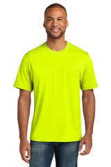 CornerStone ® Tall Workwear Pro Short Sleeve Pocket Tee TLCS440P - CornerStone TLCS440P Safety Yellow LT Short Sleeve T-Shirts