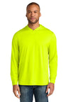 CornerStone ® Workwear Pro Long Sleeve Hooded Tee CS440LSH - CornerStone CS440LSH Safety Yellow XS Short Sleeve T-Shirts